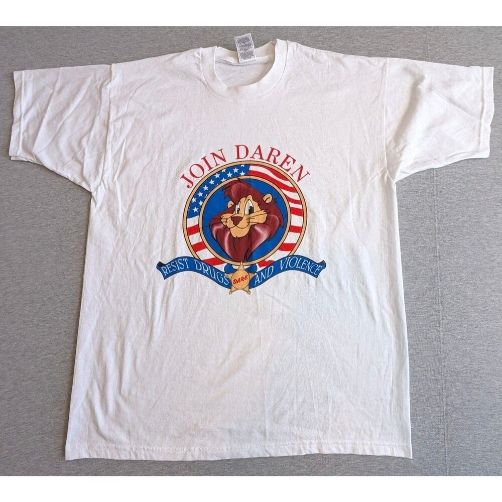 Fruit Of The Loom Join Daren Lion T-Shirt XL White Cotton